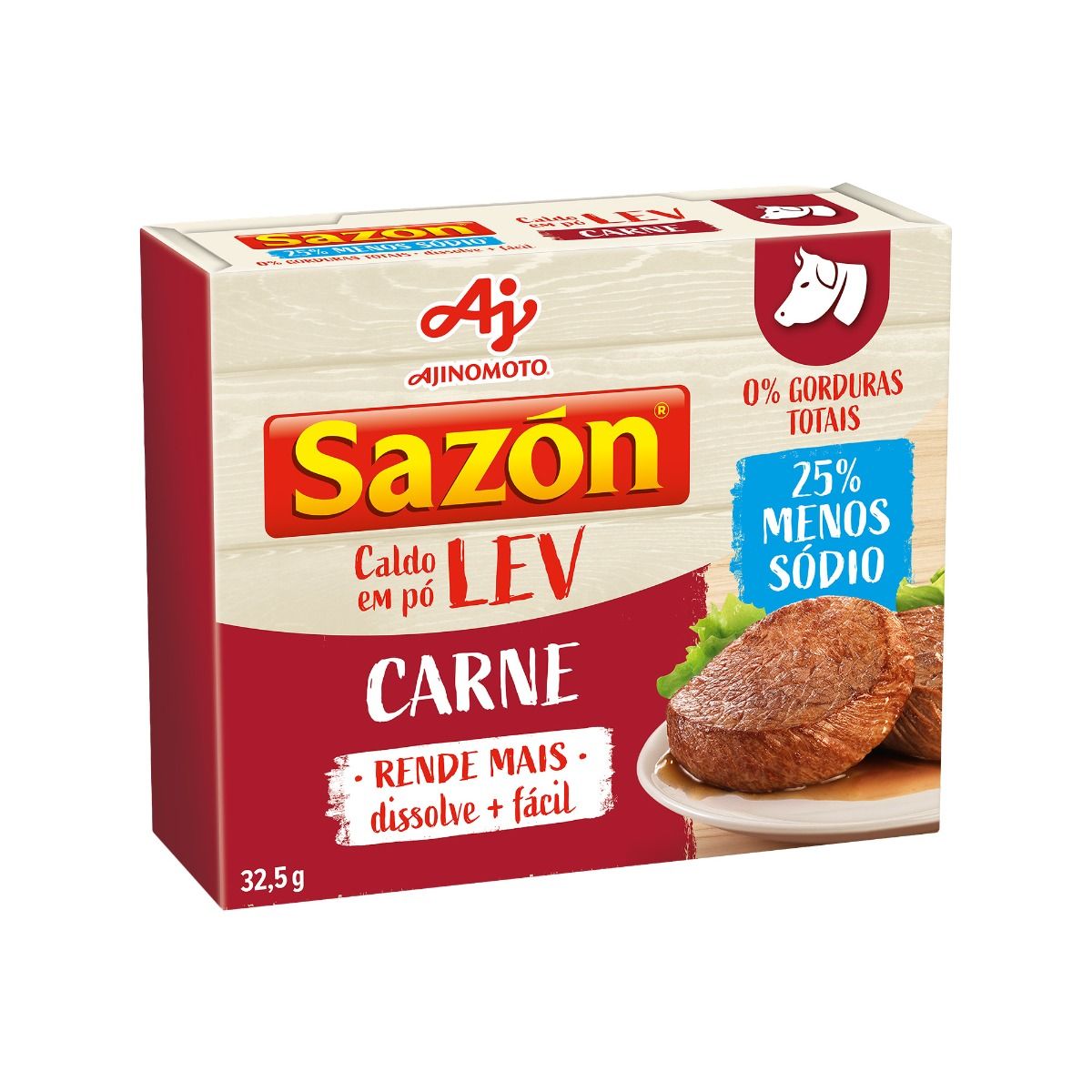 CALDO EM PÓ SAZÓN® SABOR CARNE 32,5G