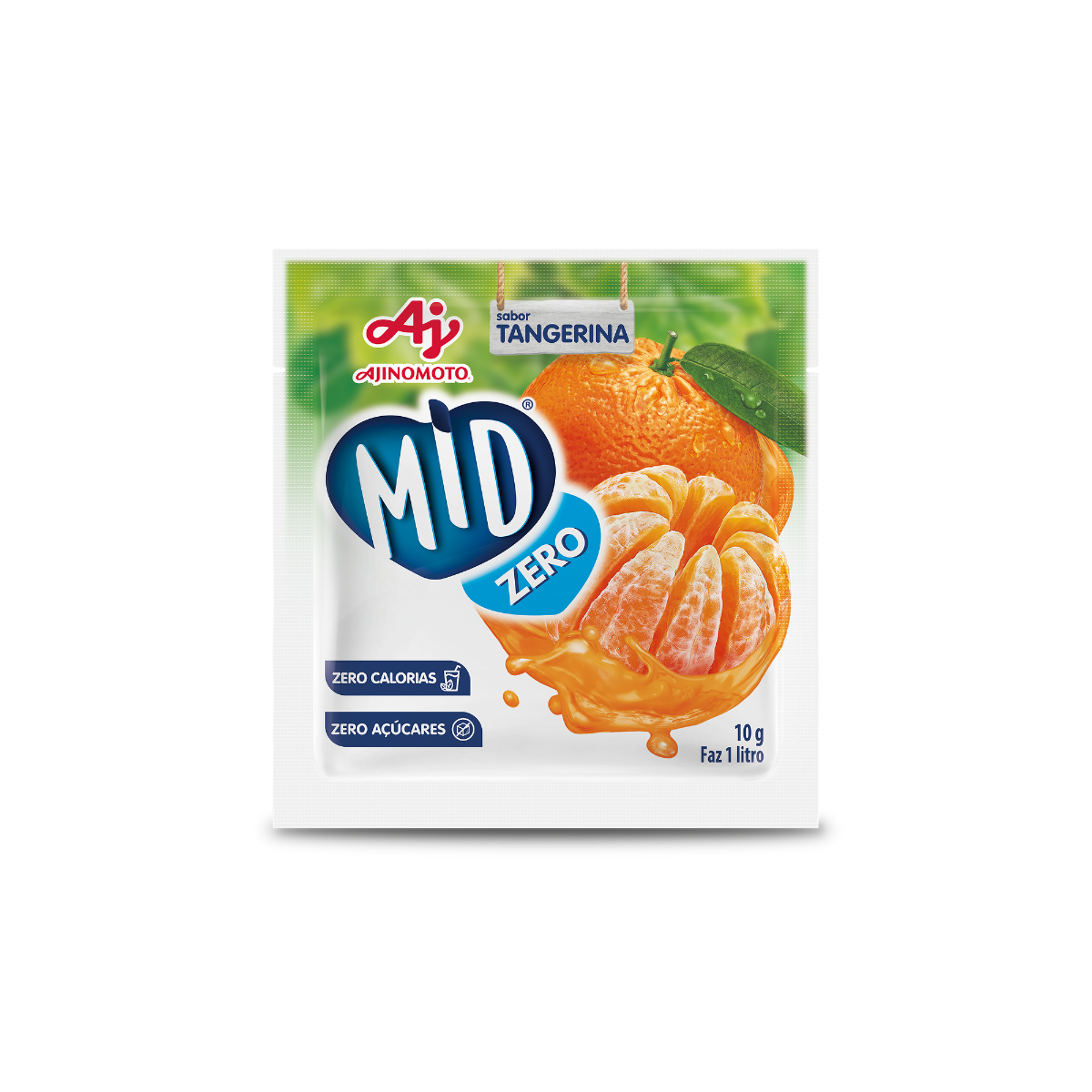 Imagem do produto REFRESCO EM PÓ MID® ZERO SABOR TANGERINA 10G