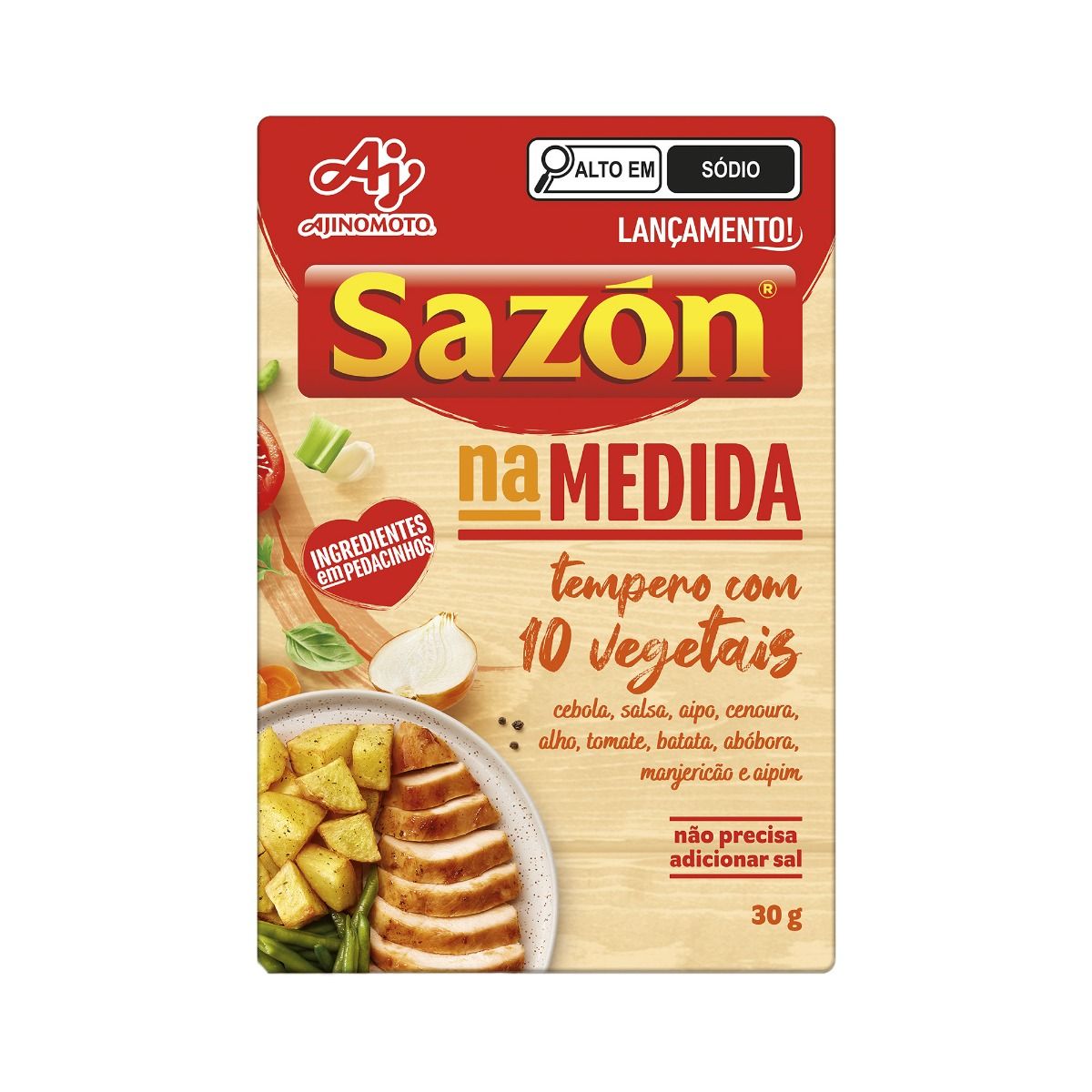 TEMPERO SAZÓN® NA MEDIDA COM 10 VEGETAIS 30g