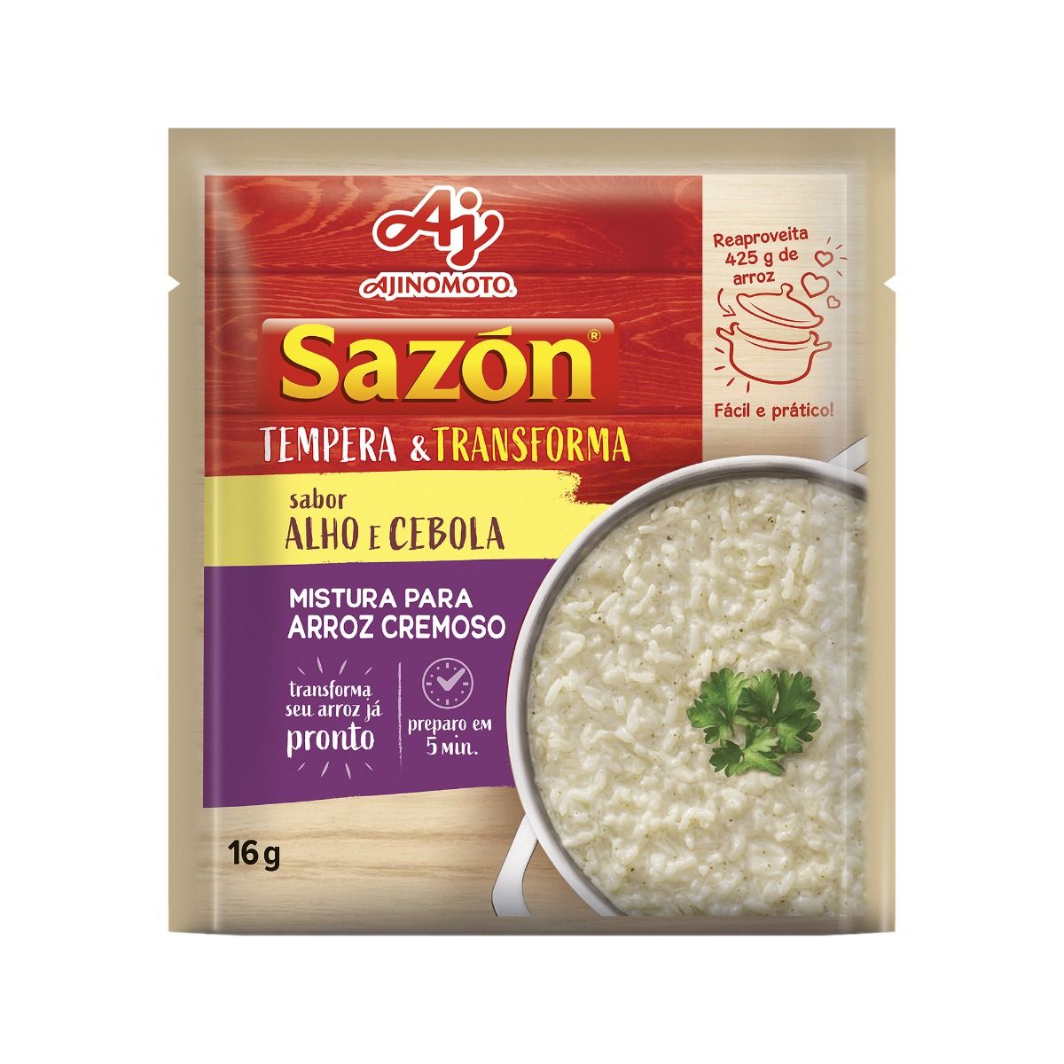 Imagem do produto SAZÓN® TEMPERA E TRANSFORMA ALHO E CEBOLA 16g