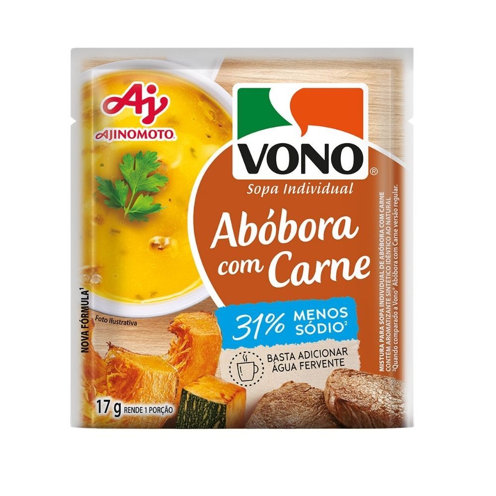 Imagem do produto SOPA VONO® ABOBORA C CARNE -SODIO 17G