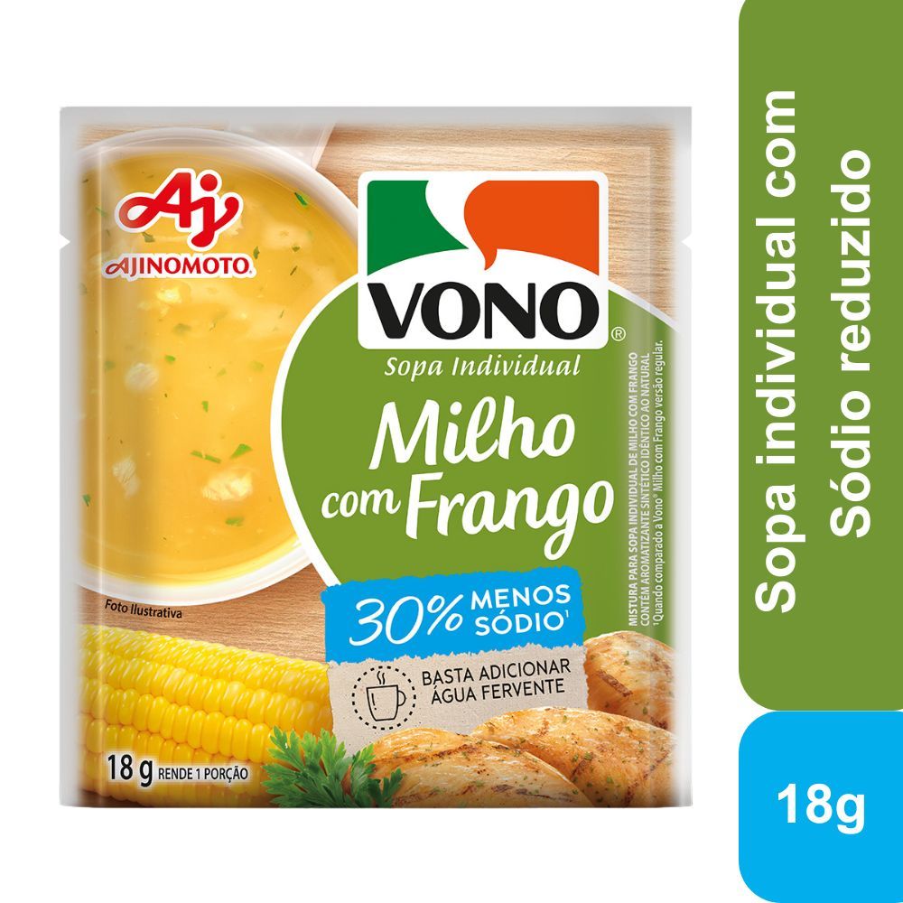 Imagem do produto SOPA VONO® MILHO C/ FRANGO -SODIO 18G