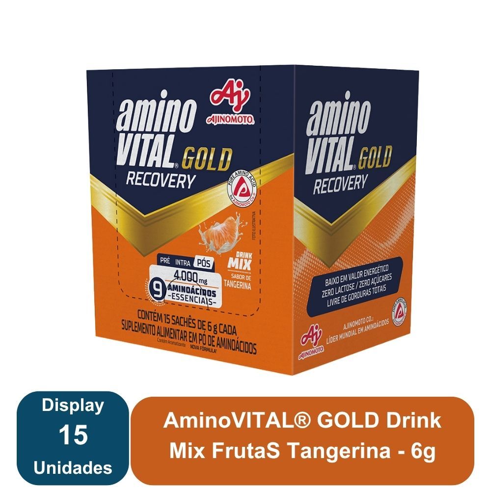 Imagem do produto AMINOVITAL® GOLD DRINK MIX TANGERINA - 15 SACHÊS