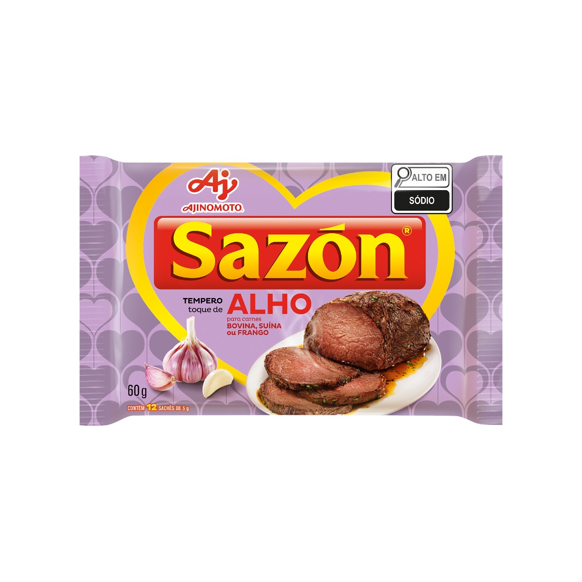 TEMPERO EM PÓ SAZÓN® TOQUE ALHO 60G