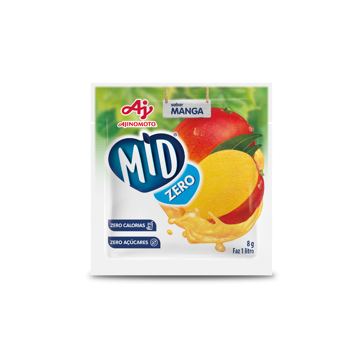 REFRESCO EM PÓ MID® ZERO SABOR MANGA 8G