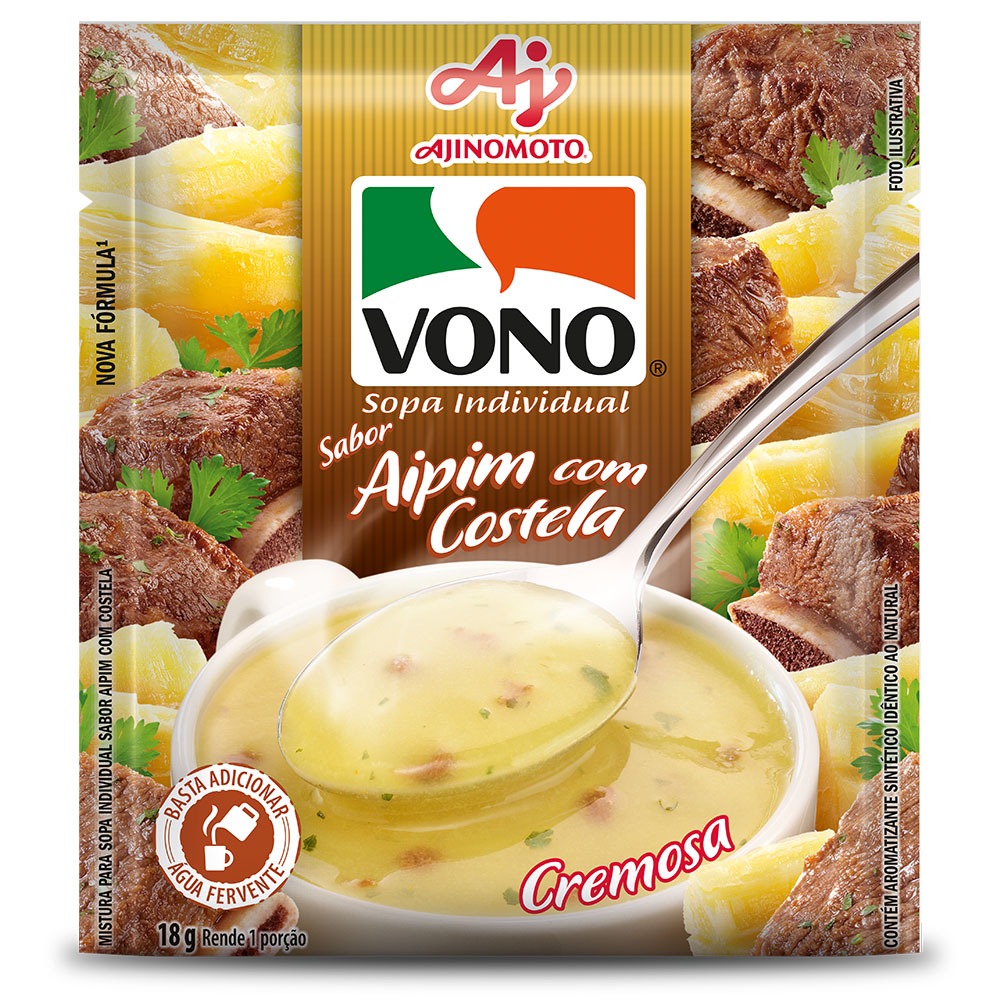 SOPA VONO® AIPIM COM COSTELA 18GR