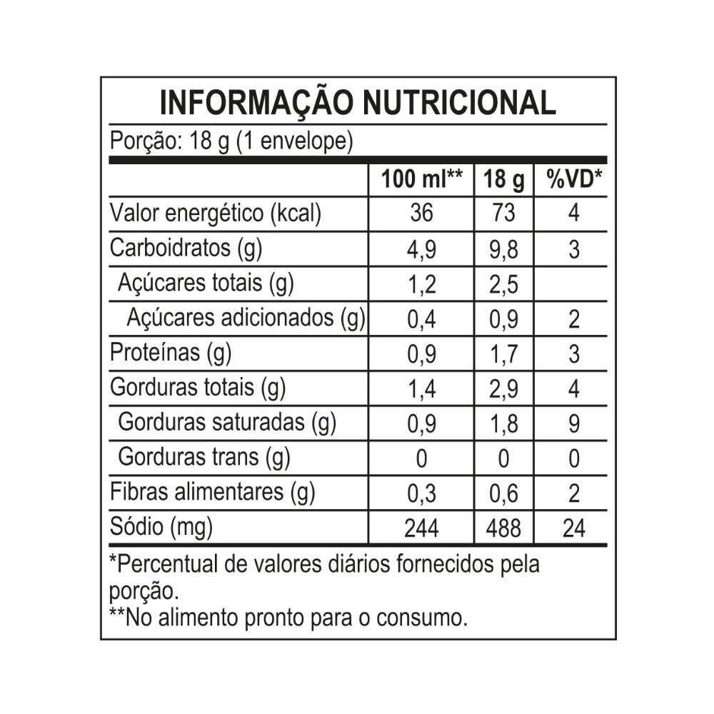 SOPA VONO® BATATA COM CARNE 18G