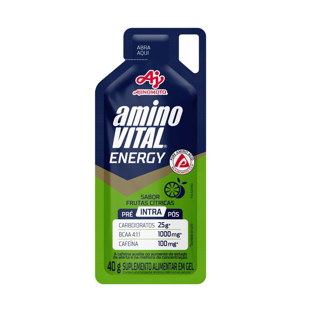 aminoVITAL® Energy Gel - Frutas Cítricas com  Cafeína  - 1 sachê