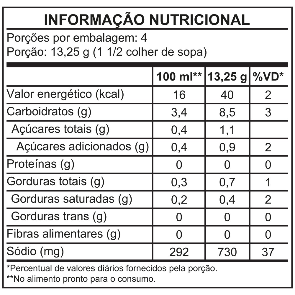 SOPA VONO® CHEF CREME DE QUEIJO 53GR