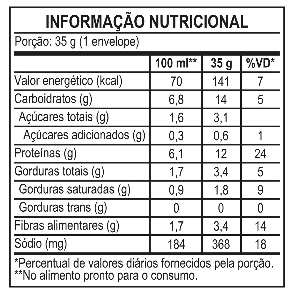 SOPA VONO® LEGUMES COM CHIA 35G